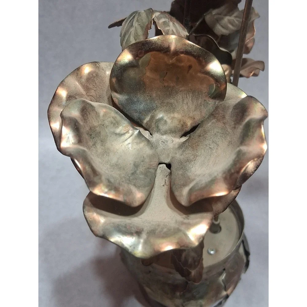 BRASS COPPER METAL MUSICAL FLOWERS 